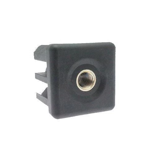 M12 x 50mm x 50mm - Heavy Duty Square Threaded Insert - Black - Stainless Steel | Vital Parts